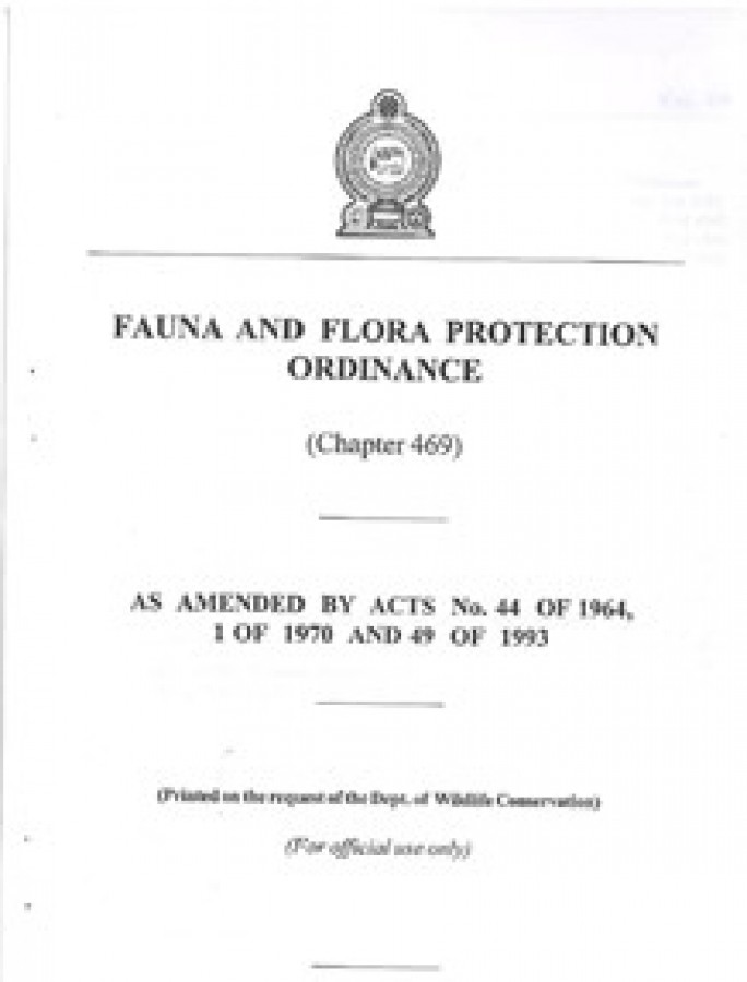 AC - Flora and Fauna Protection Ordinace Chapter 469